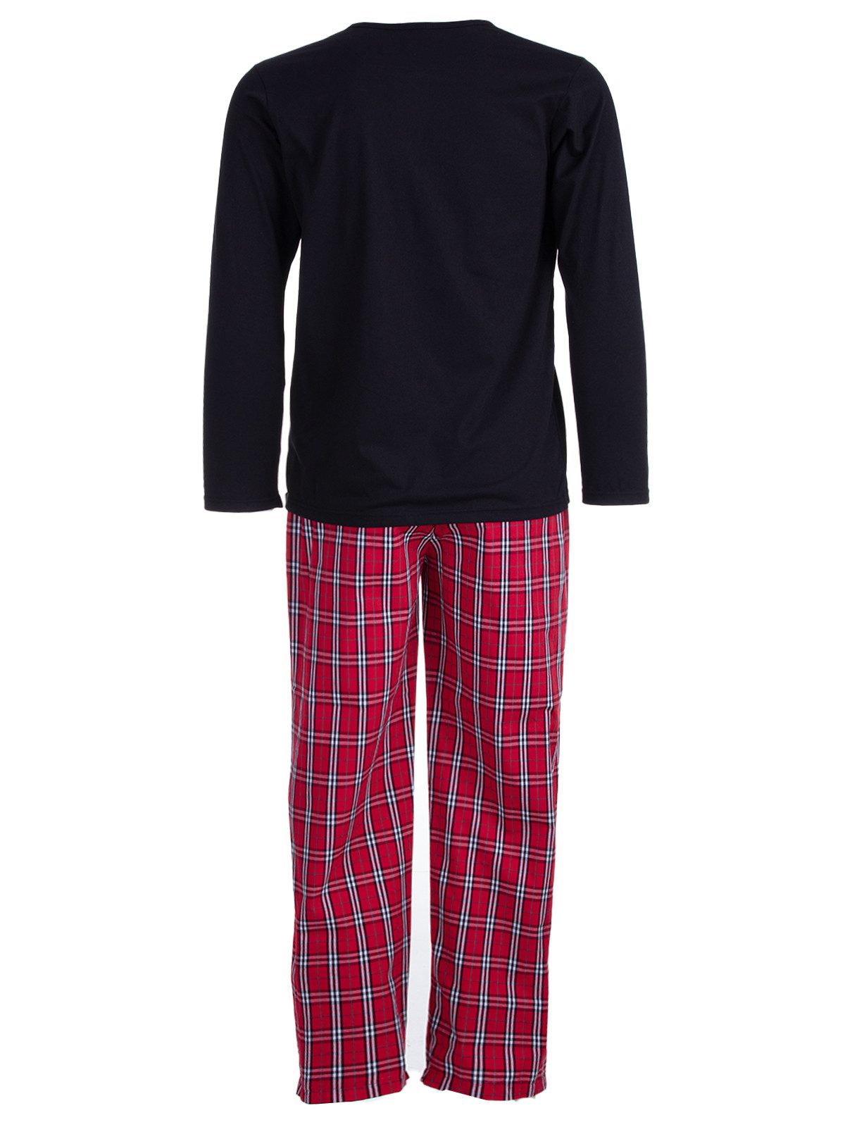 Henry Terre Schlafanzug Pyjama Set Langarm - Karo günstig online kaufen