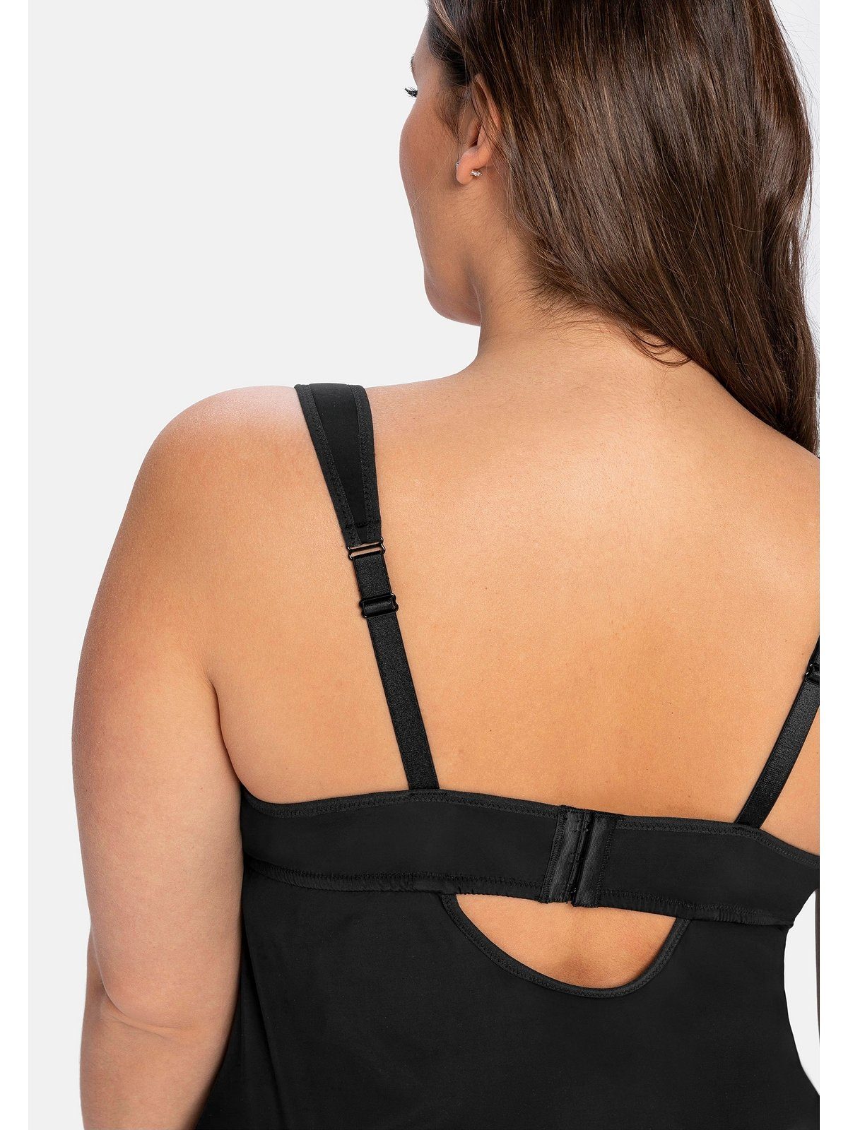 Sheego BH-Hemd Große Größen aus Microfaser, mit integriertem Bügel-BH