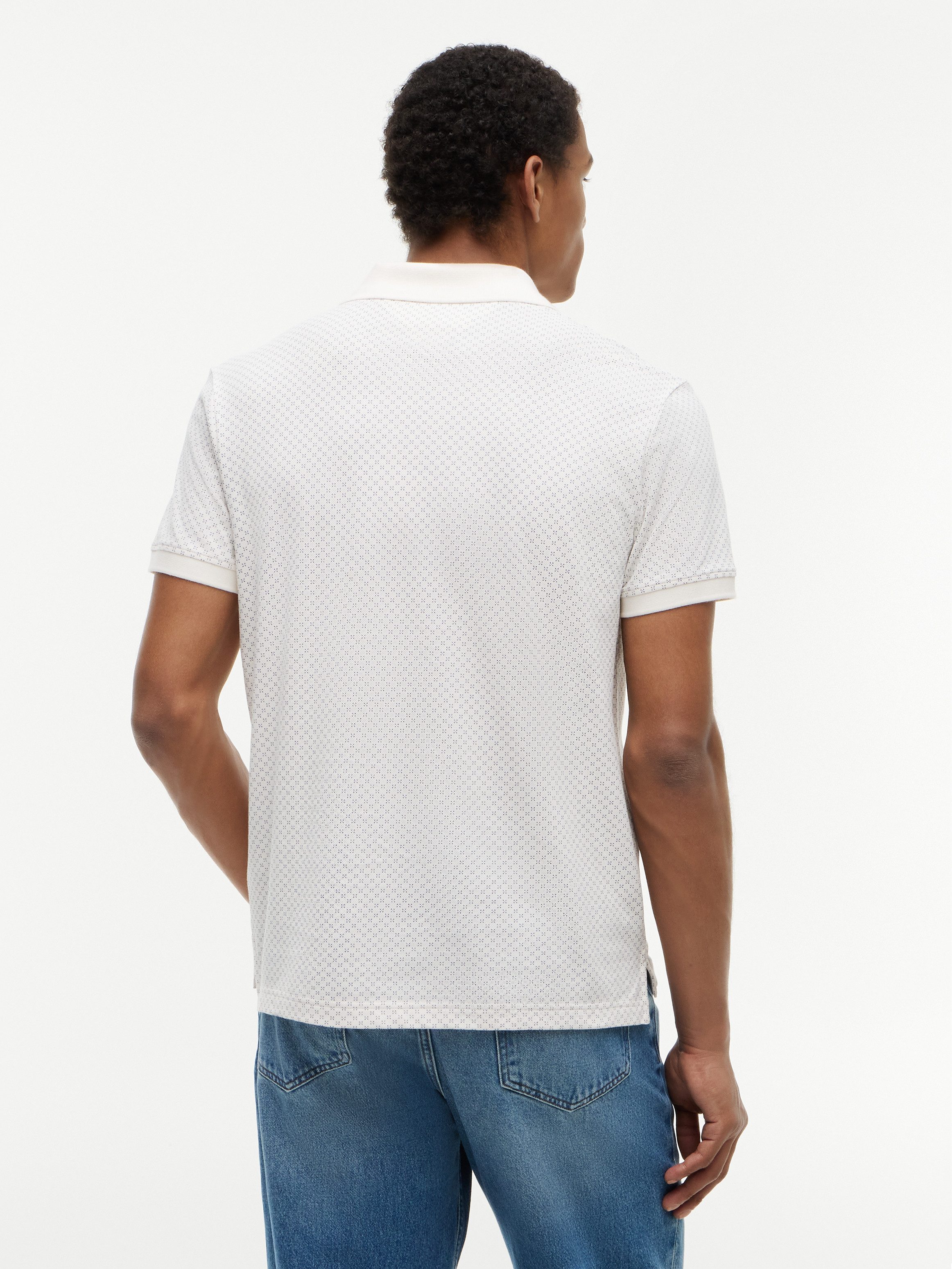Tommy Hilfiger Poloshirt MICROPRINT PIQUE mit geometrischem Muster, regular fit – Bild 2 von 5