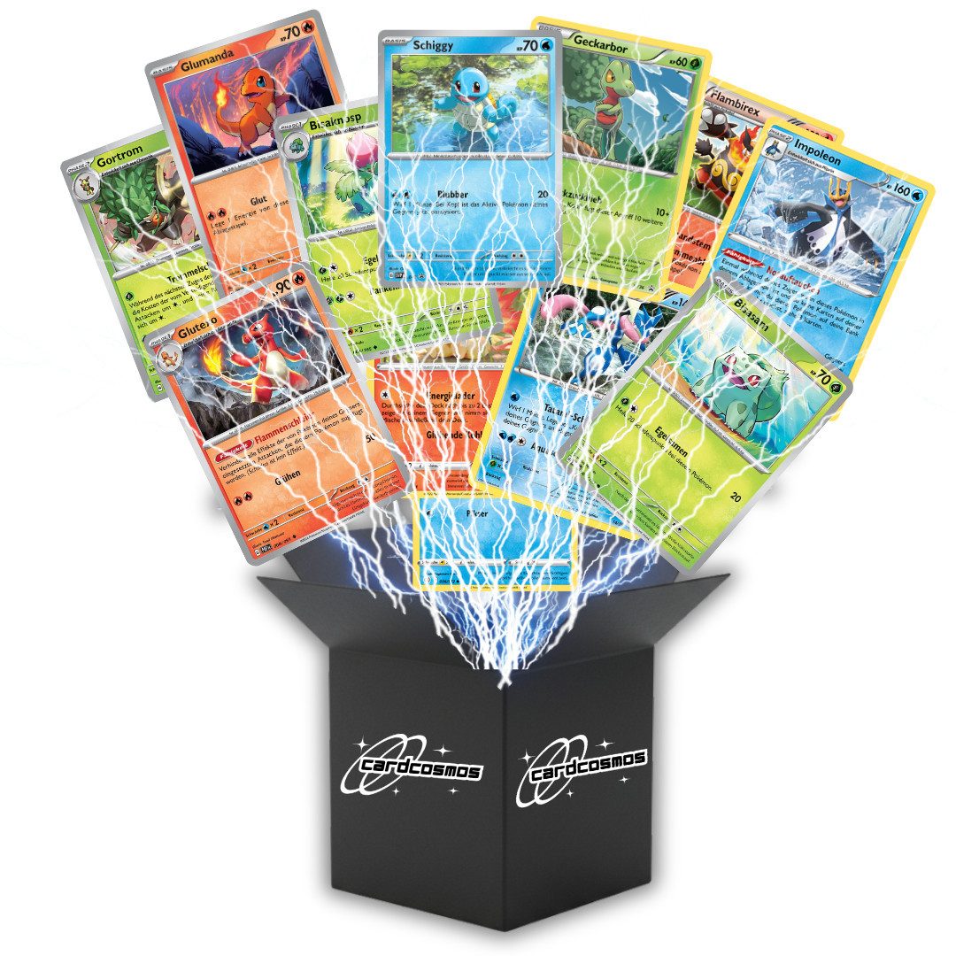 The Pokémon Company Sammelkarte Pokémon Karten Set Deutsch–Zufällige Starter Pokémon 10er/20er Set