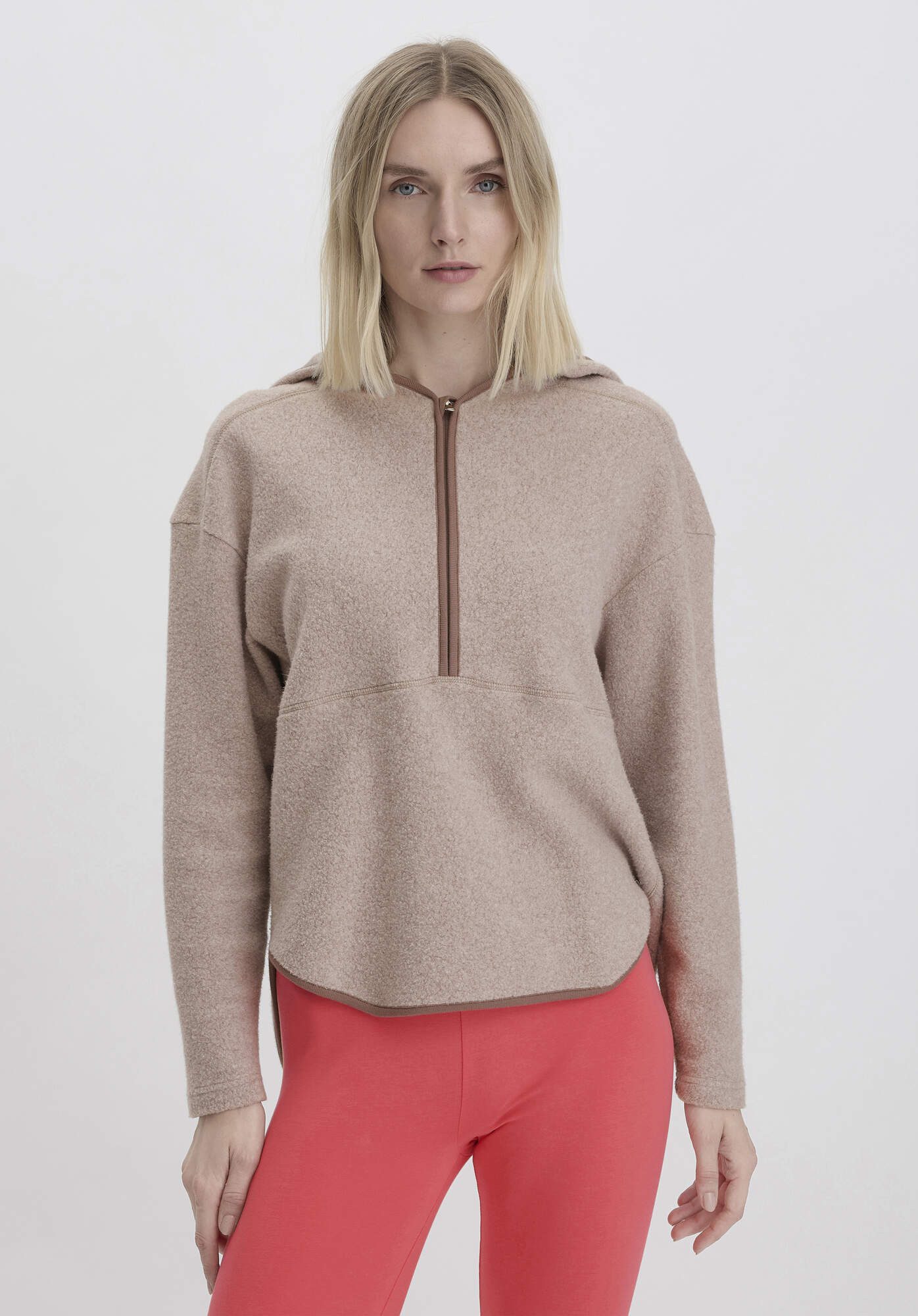 Hessnatur Fleecepullover aus reiner Bio-Baumwolle (1-tlg) günstig online kaufen