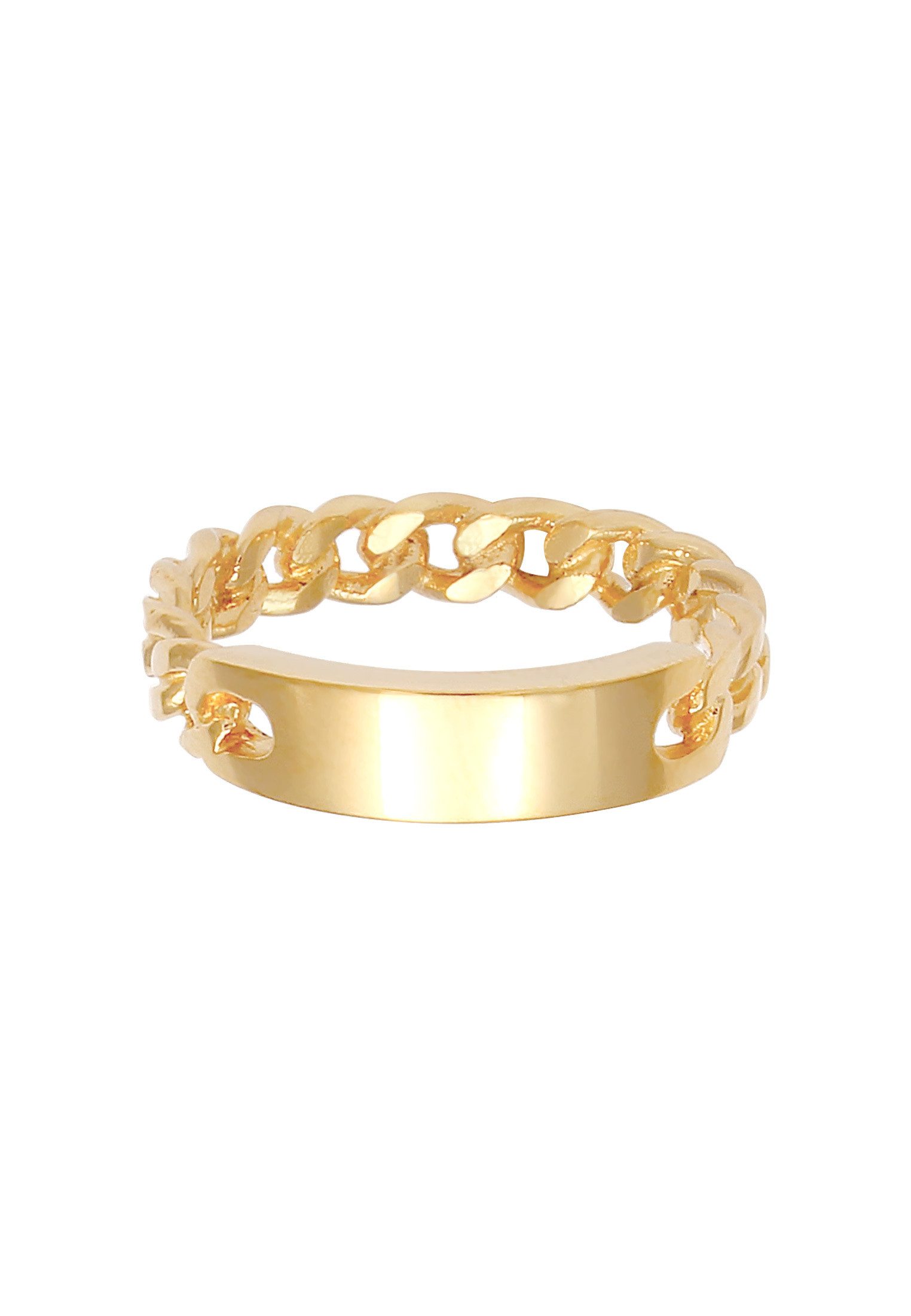 Elli Fingerring Bandring Platte Panzer Kette günstig online kaufen