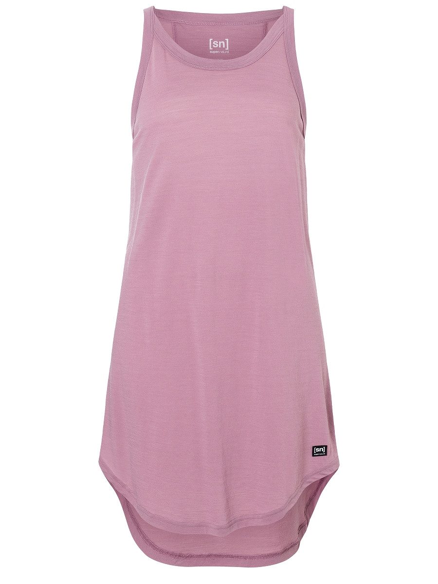 SUPER.NATURAL Sweatkleid leichtes Sommerkleid W RELAX DRESS perfekt für Strand & Urlaub
