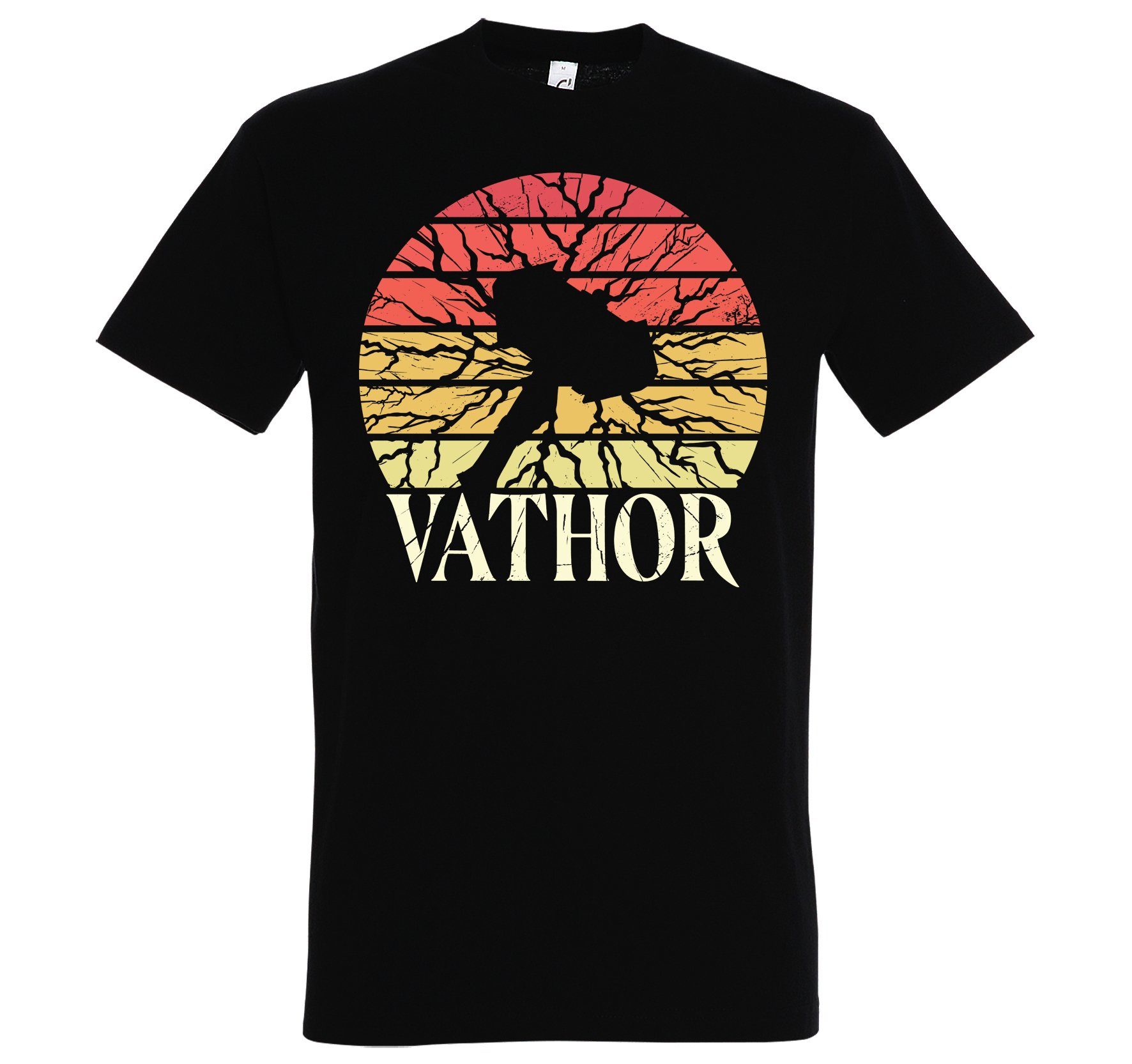 Youth Designz T-Shirt Vathor Herren T-Shirt mit Trendigem Frontdruck Schwarz