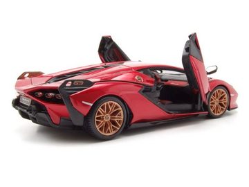 Bburago Modellauto Lamborghini Sian FKP 37 rot Modellauto 1:24 Bburago, Maßstab 1:24