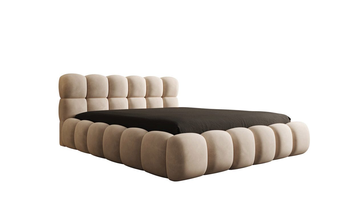 Luxusbetten24 Polsterbett Designer Polsterbett Boston Samt, günstig online kaufen