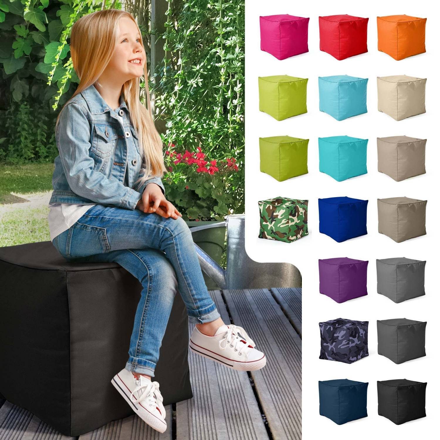 Green Bean Sitzsack Cube (Hocker 40x40x40cm günstig online kaufen