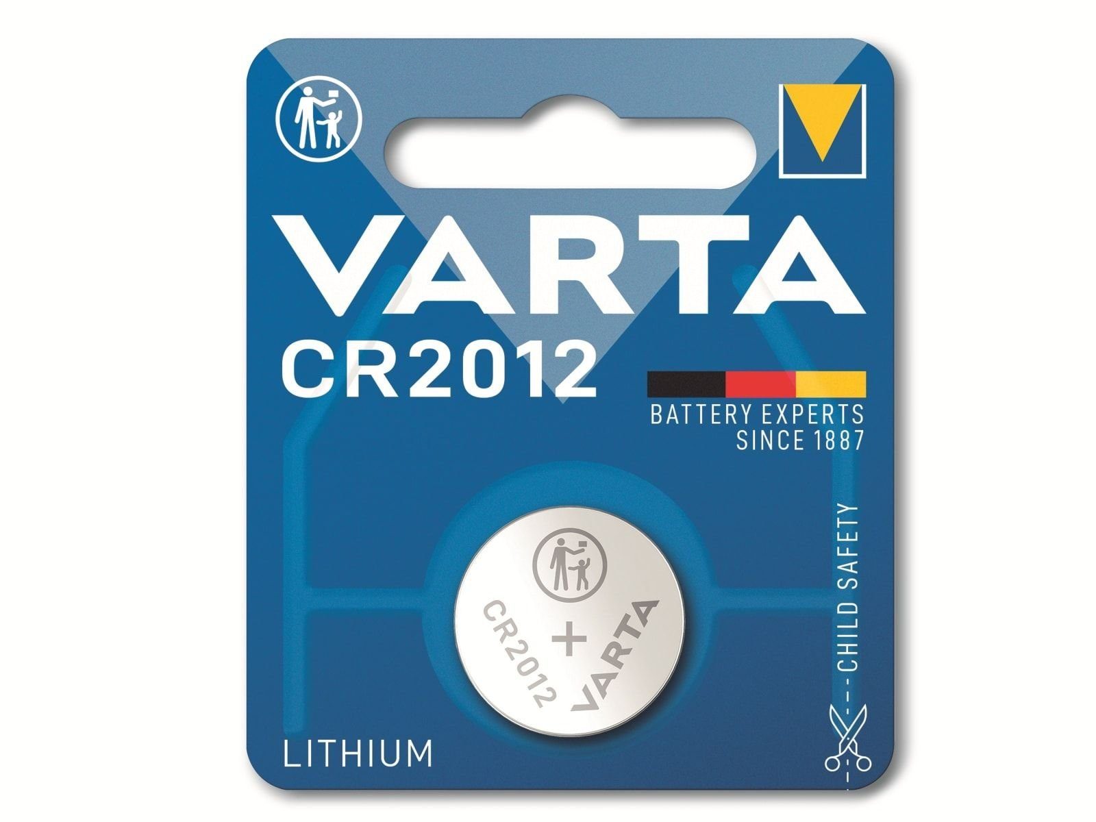 VARTA VARTA Knopfzelle Stück 1 3V Lithium, Knopfzelle CR2012