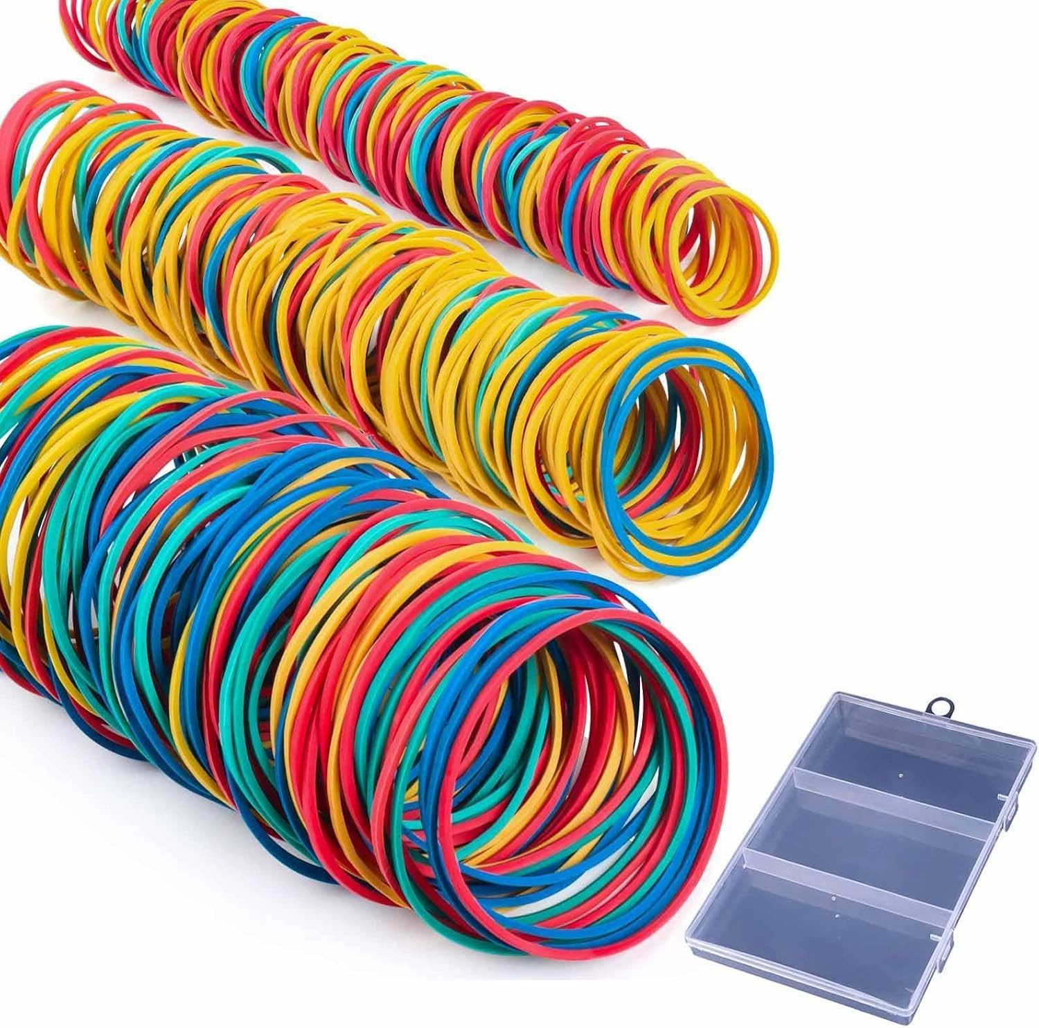 FELIXLEO Gummibänder Gummibänder Bunte Gummiringe Haushalt Büro