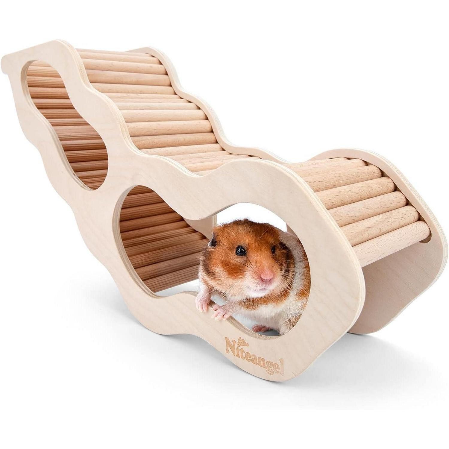 LuxusKollektion Nagerhaus Hamsterhaus mit Kletterleiter für kleine Haustiere - Spielzeug und
