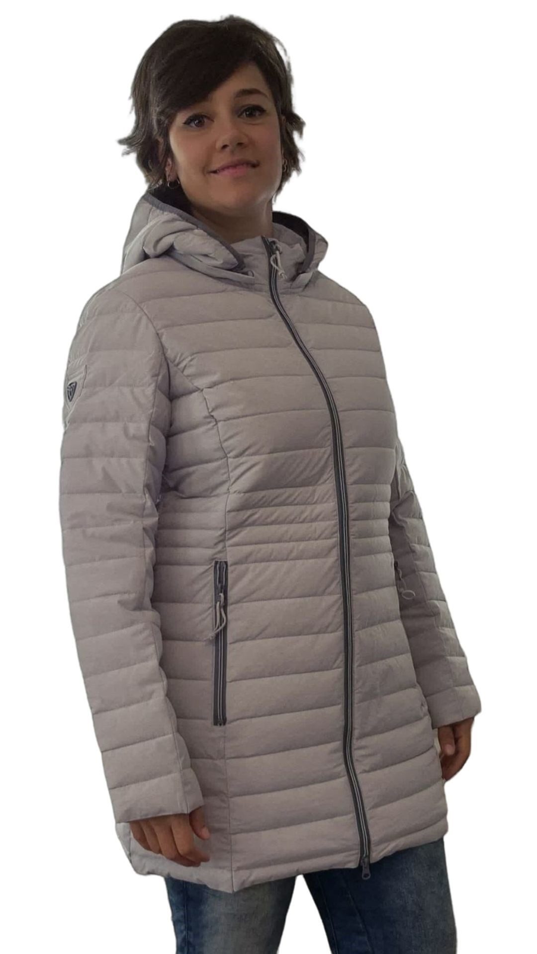 BLUE FLAME Steppjacke 60-263 Blue Flame, gesteppte Longjacke Jacke fällt kleiner aus, bitte eine Gr. größer bestellen