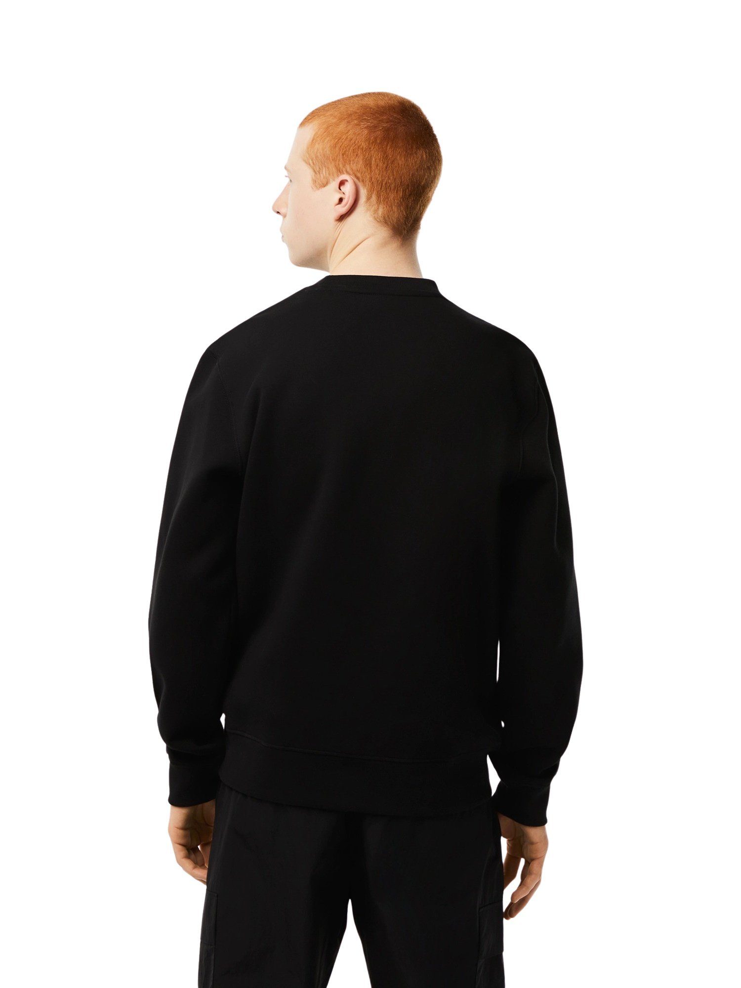 Sweatshirt (15) Logostreifen schwarz mit Sweatshirt Lacoste Pullover