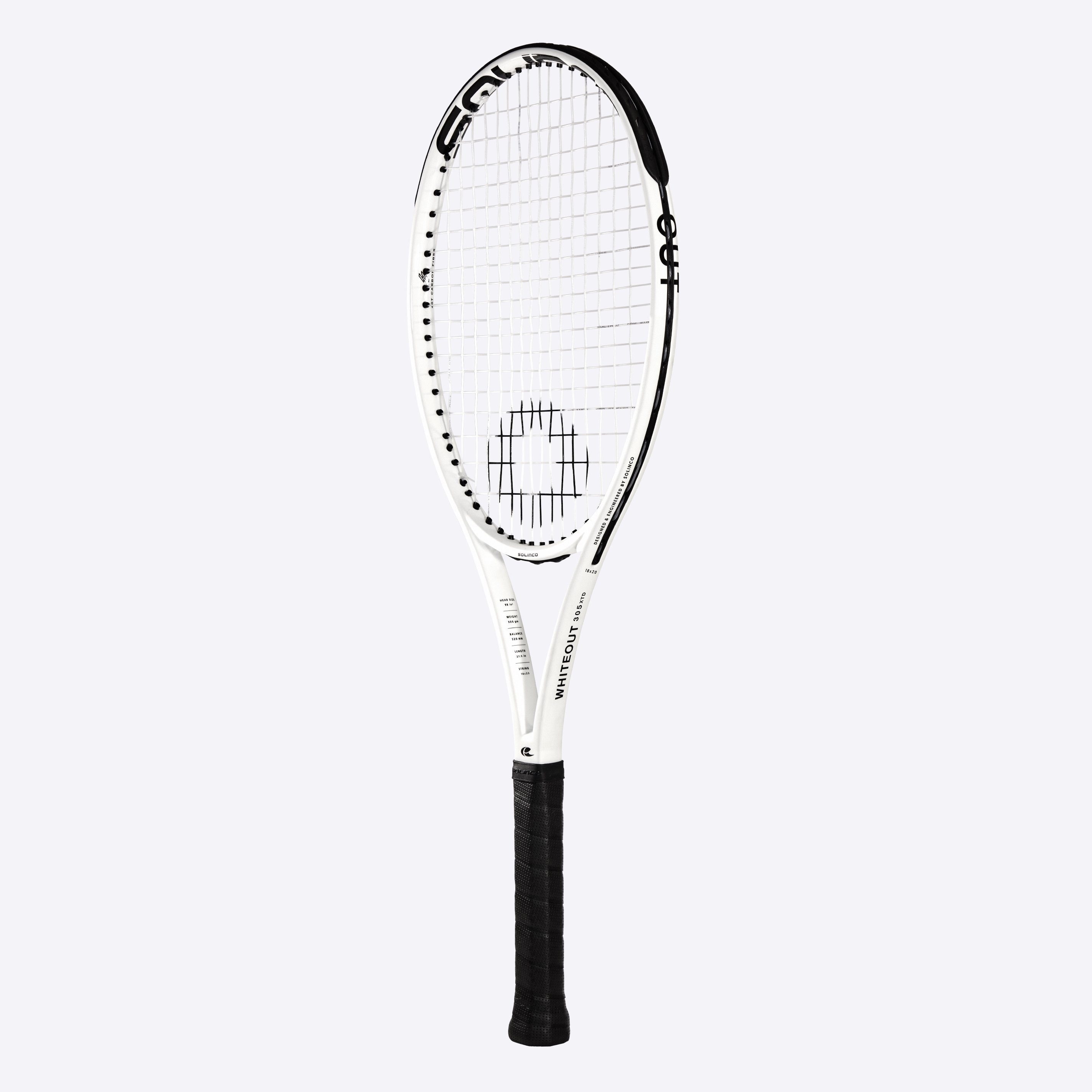 Tennisschläger Whiteout #23 XTD 98in/305g/16x19/Turnier weiss - unbesaitet