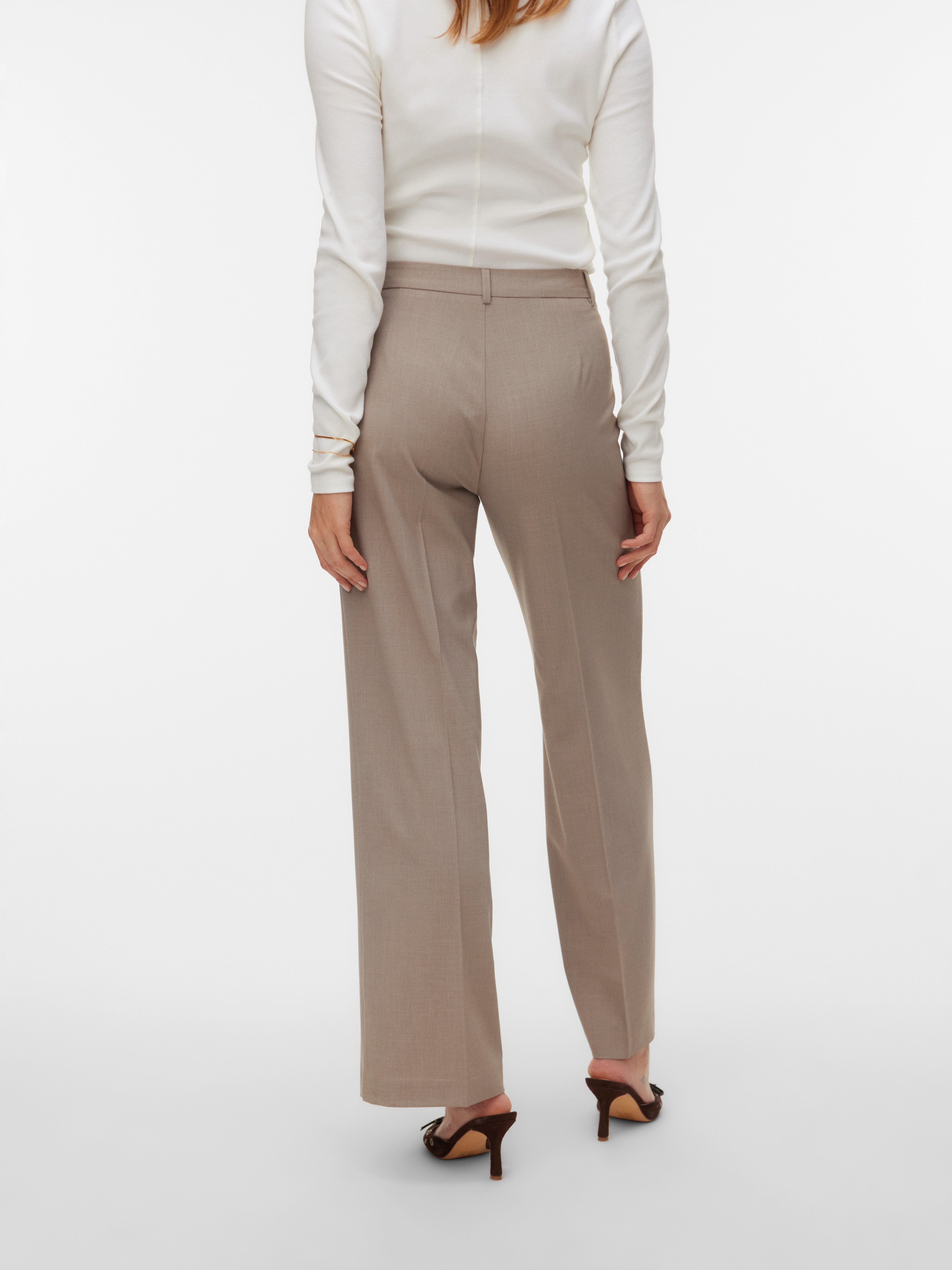Vero Moda Anzughose VMTEXAS MW STRAIGHT PANT NOOS Materialmix