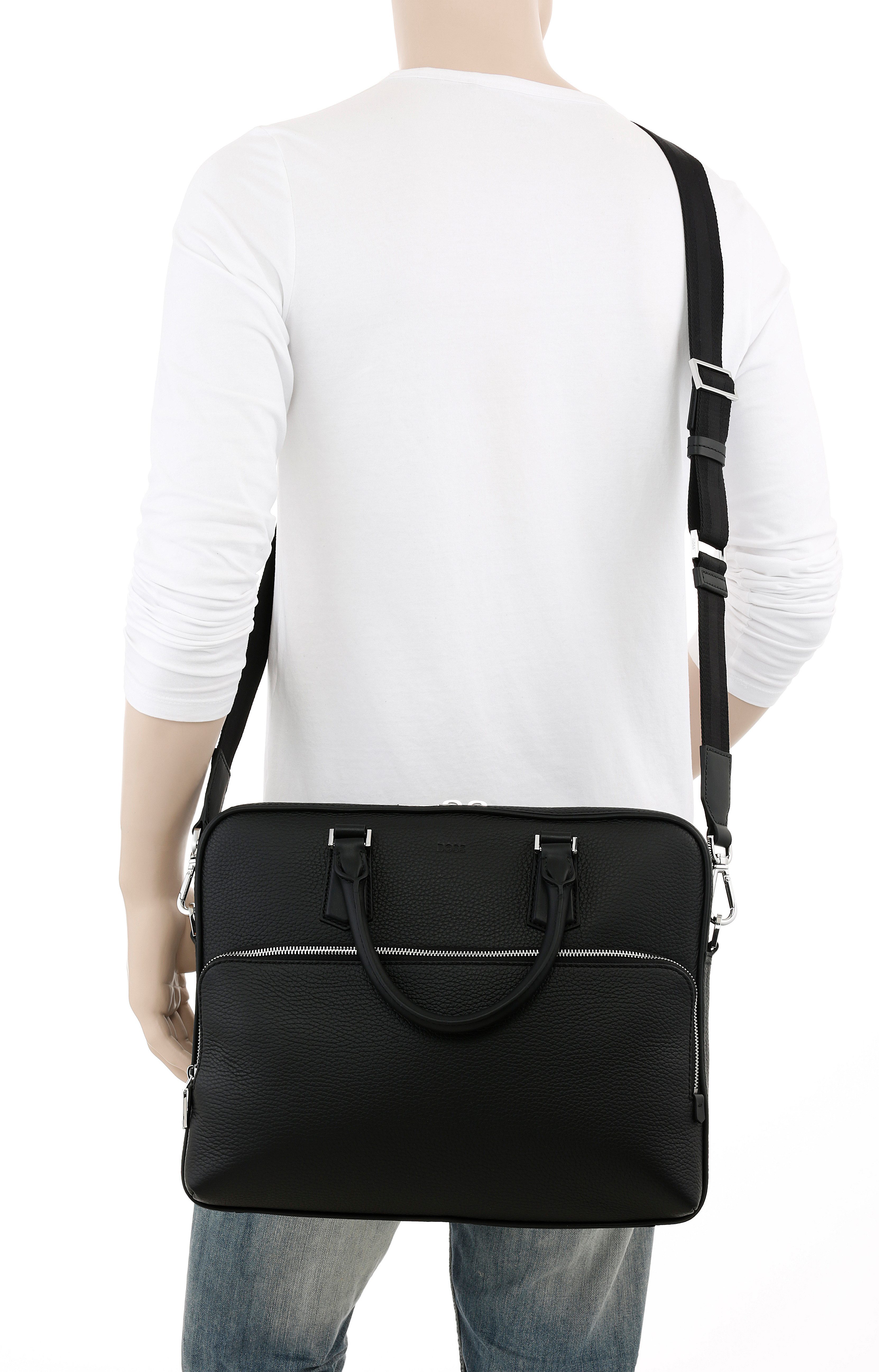BOSS Messenger Bag BMB New Crosstown_S. Doc, Documenten-Tasche, zertifiziert (Leather Working Group)