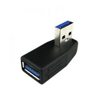 Bolwins I28 USB 3.0 Adapter links Winkeladapter USB A Stecker zu USB A Buchse Computer-Adapter