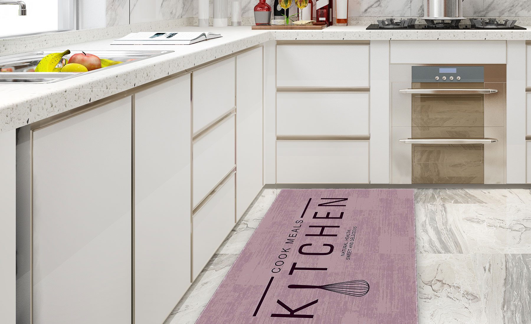 Jungengel Teppich Küchenläufer Kitchen Cook Meals günstig online kaufen