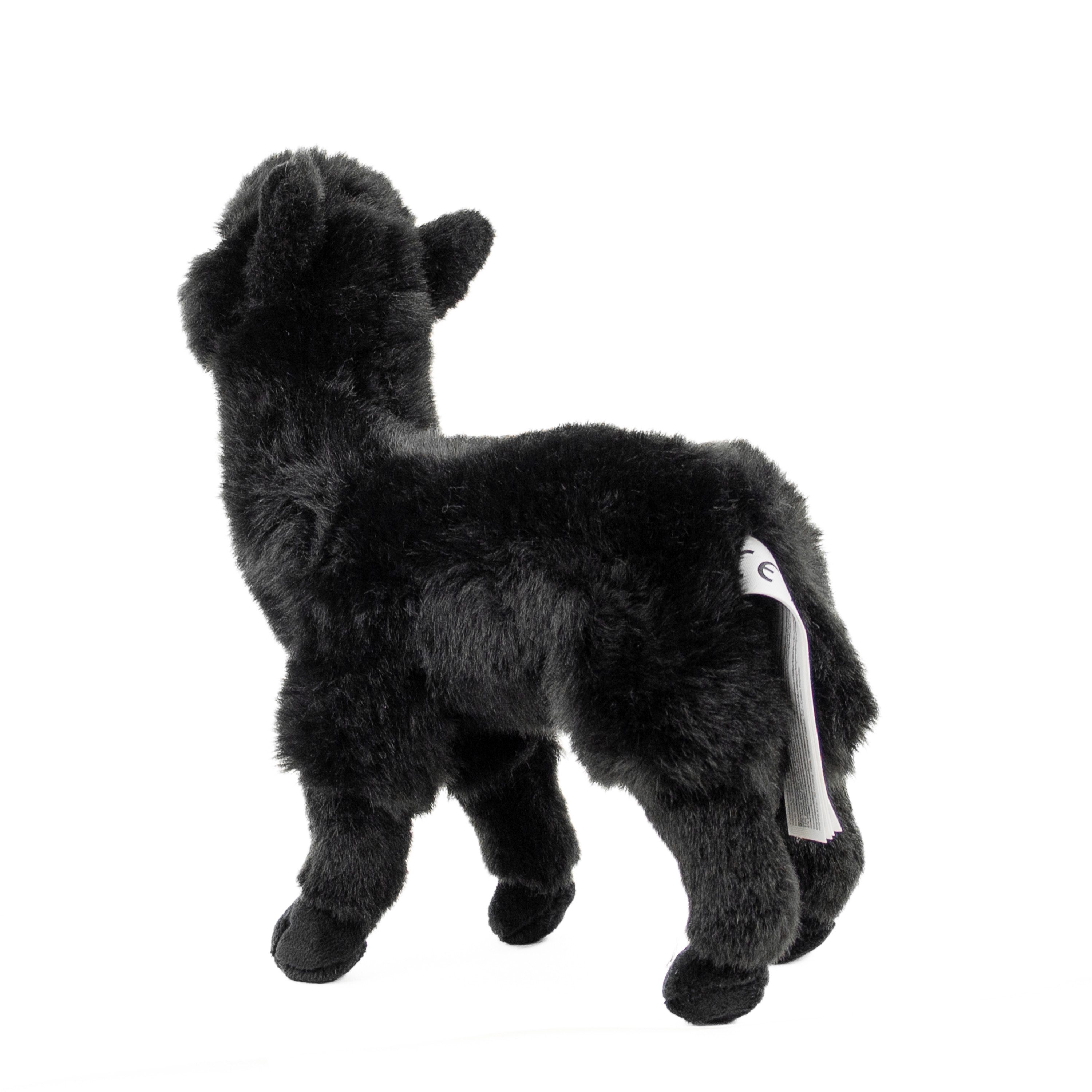 Teddys Rothenburg Kuscheltier Lama stehend schwarz 23 cm stehend Stofftier Plüschlama (Plüschtier, Stofflama)