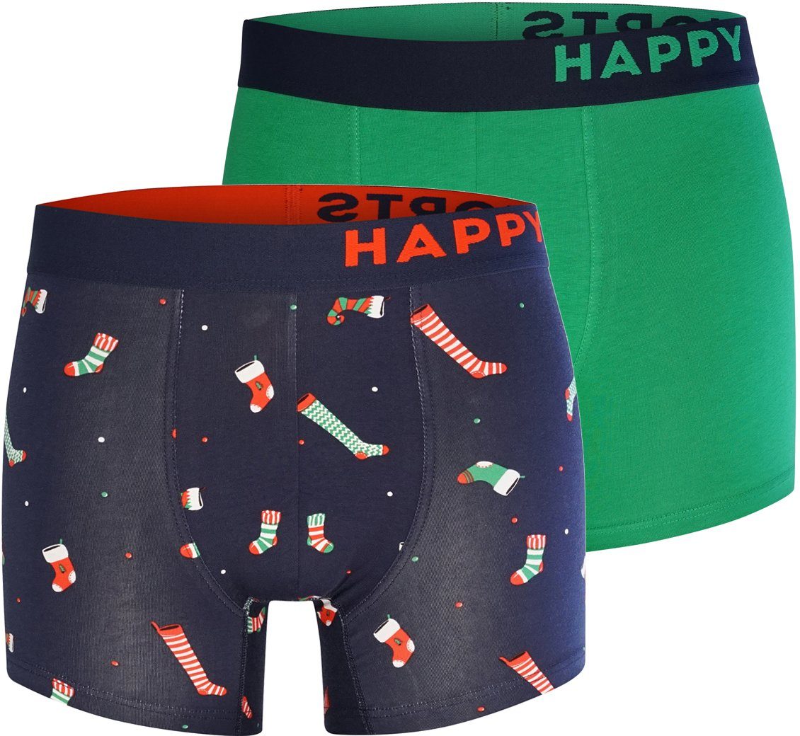 HAPPY SHORTS Trunk 2-Pack Christmas Stockings