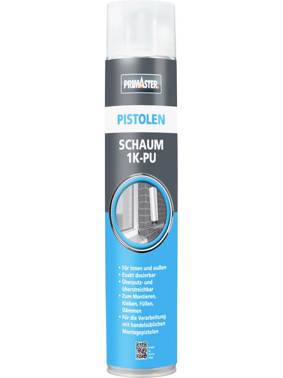 Primaster Bauschaumpistole Primaster PU-Pistolenschaum 1K B2 750 ml