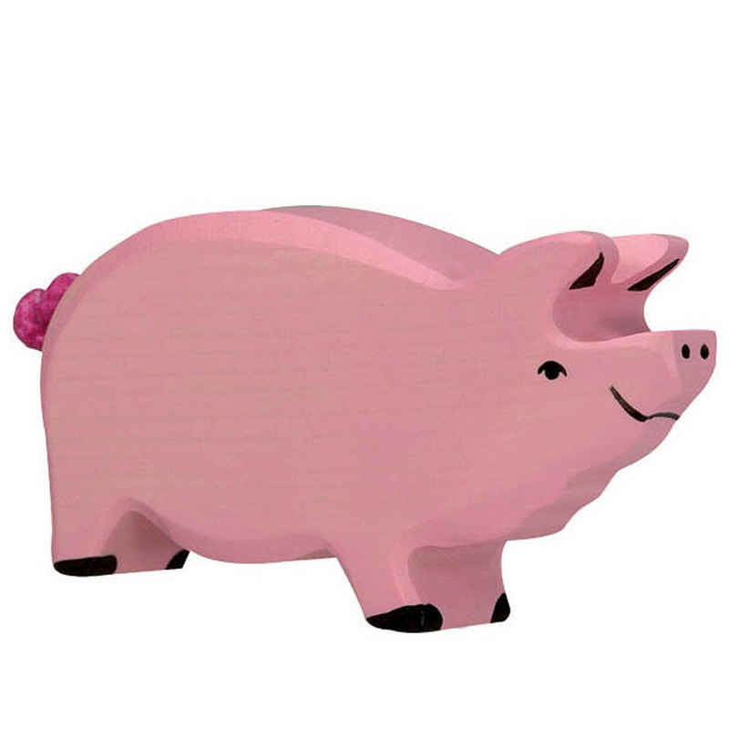 Holztiger Spielfigur Holztiger Schwein Eber Hausschwein 80064
