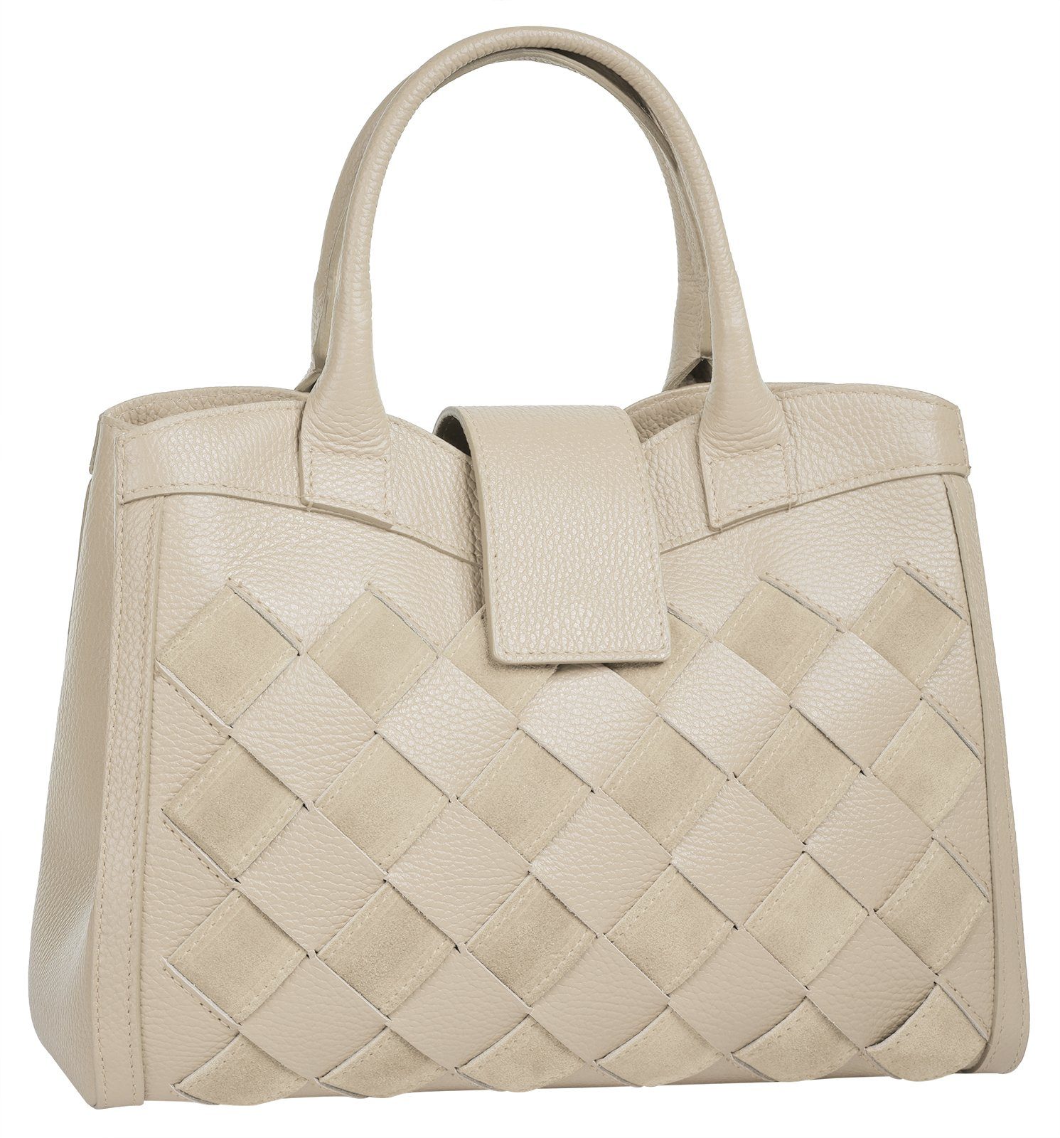 Samantha Look Henkeltasche, echt Leder, Made in Italy