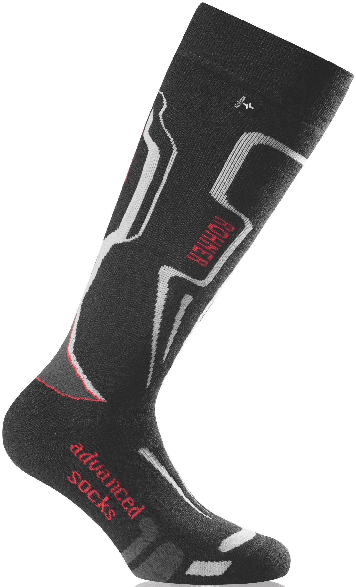 Skisocken R-Motion (extra weiche Polsterung) schwarz Herren - 1 Paar