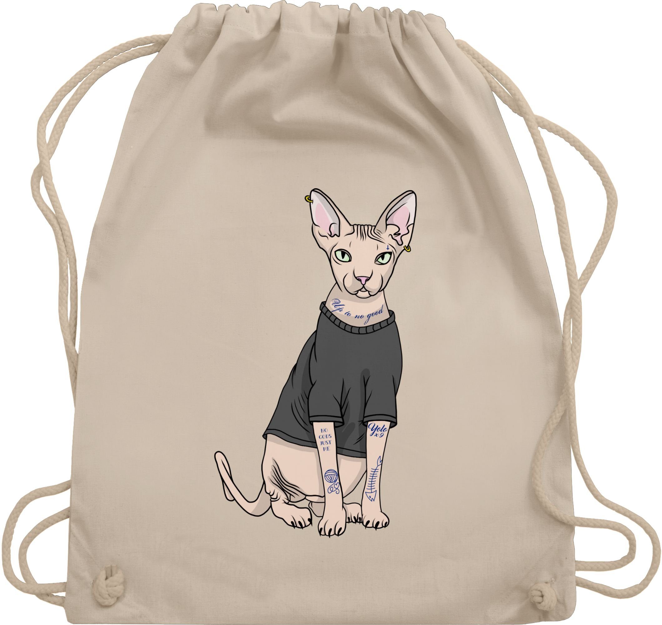 Turnbeutel Tattoo Sphynx-Katze
