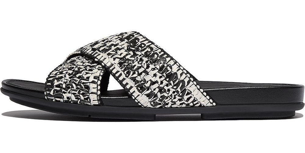 Fitflop Gracie Woven Cross Slides Sandale