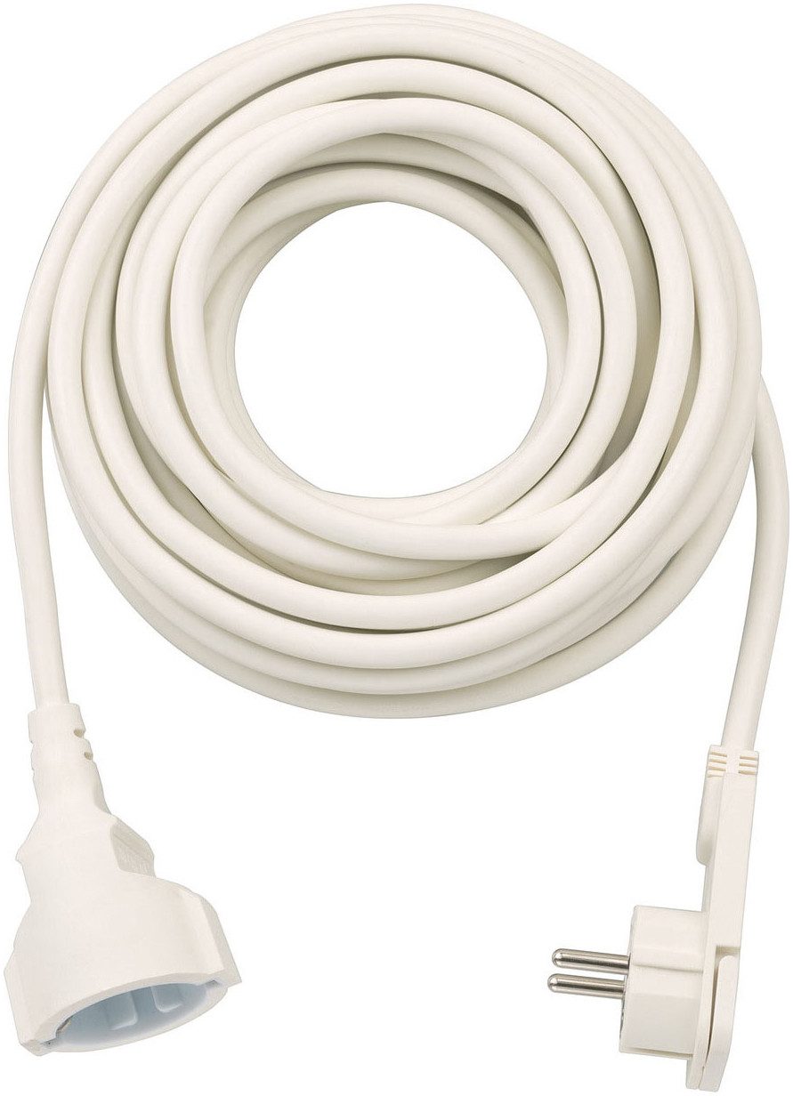 Brennenstuhl H05VV-F3G1,5 mit Kischu u. Flachstecker Verlängerungskabel, Typ F (Schuko), Typ F (Schuko) (1000 cm)