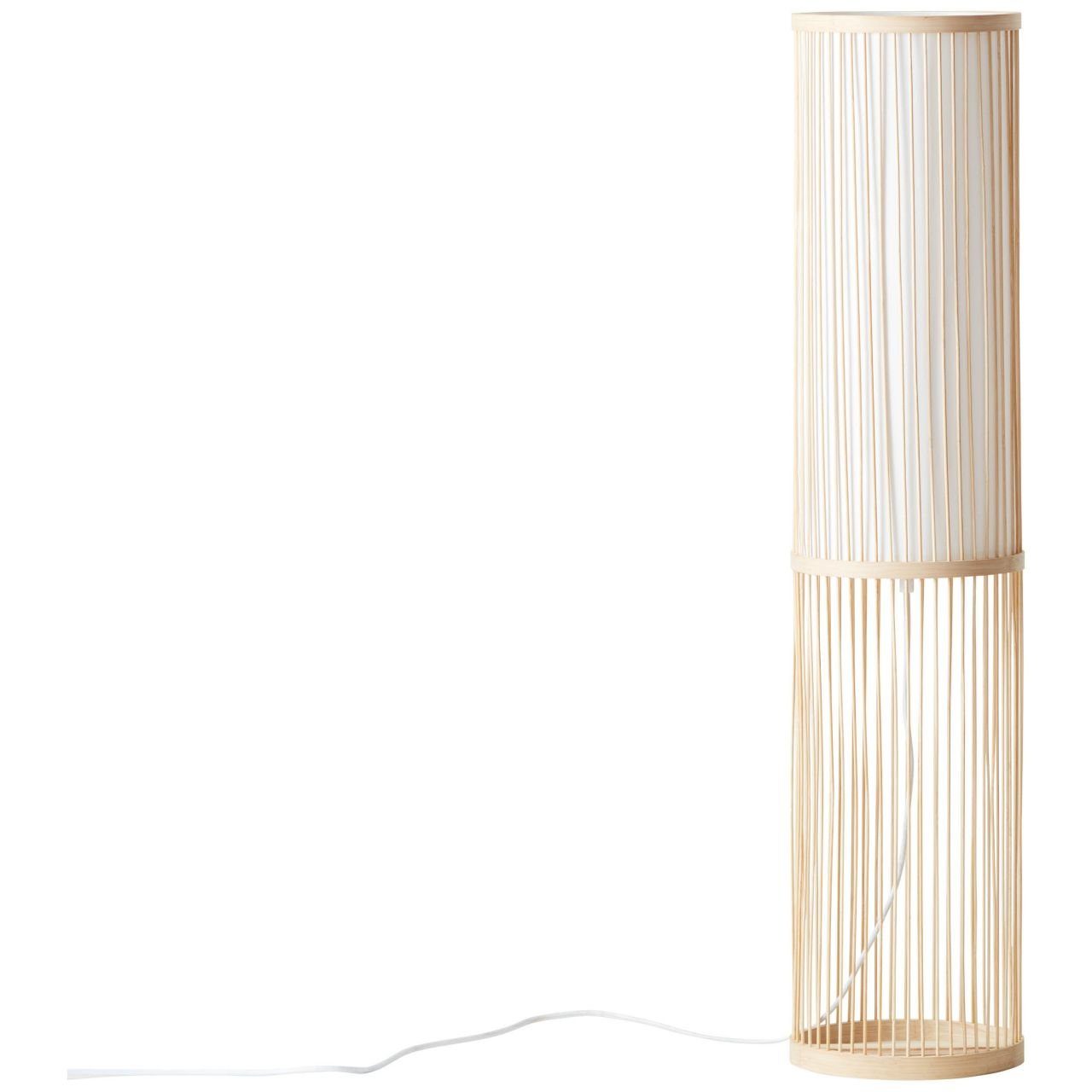 E27, geeignet Stehlampe natur/weiß A60, 1x 40W, 1flg Lampe Nori, Nori f Standleuchte Brilliant