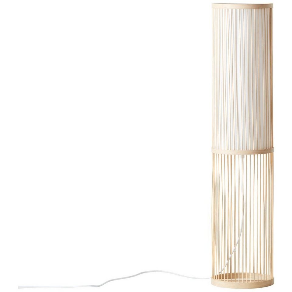 Brilliant Stehlampe Nori, Lampe Nori Standleuchte 1flg natur/weiß 1x A60,  E27, 40W, geeignet f