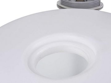 GILDE Außen-Stehlampe Luminoe, O.A., ohne Leuchtmittel, O.A., Außen-Lampe, Tischlampe, 53cm, weiß-grau