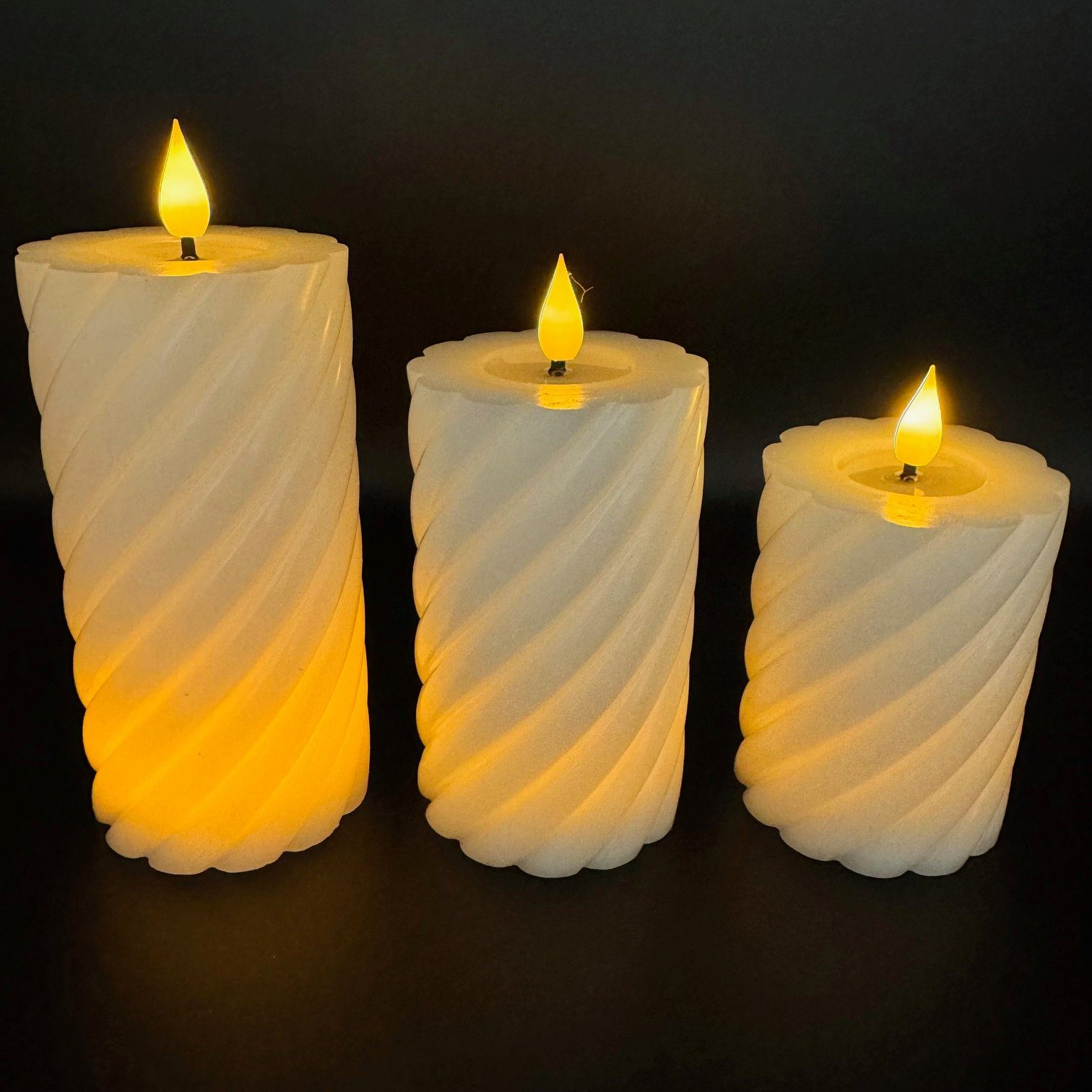 Online-Fuchs LED-Kerze 3 LED-Kerzen gedreht aus günstig online kaufen