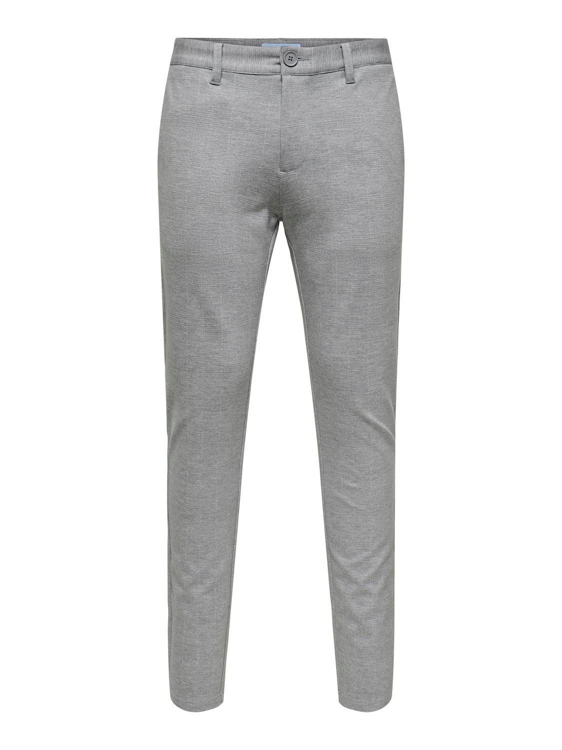 ONLY & SONS Chinohose ONSMARK SLIM CHECK PANTS 9887 NOOS