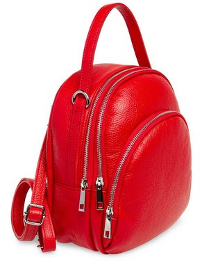 Caspar Cityrucksack TL793 eleganter Damen City Rucksack Rucksacktasche aus echtem Leder