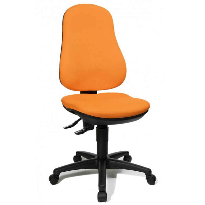 TOPSTAR Drehstuhl Hochwertiger Drehstuhl orange Bürostuhl ergonomische Form
