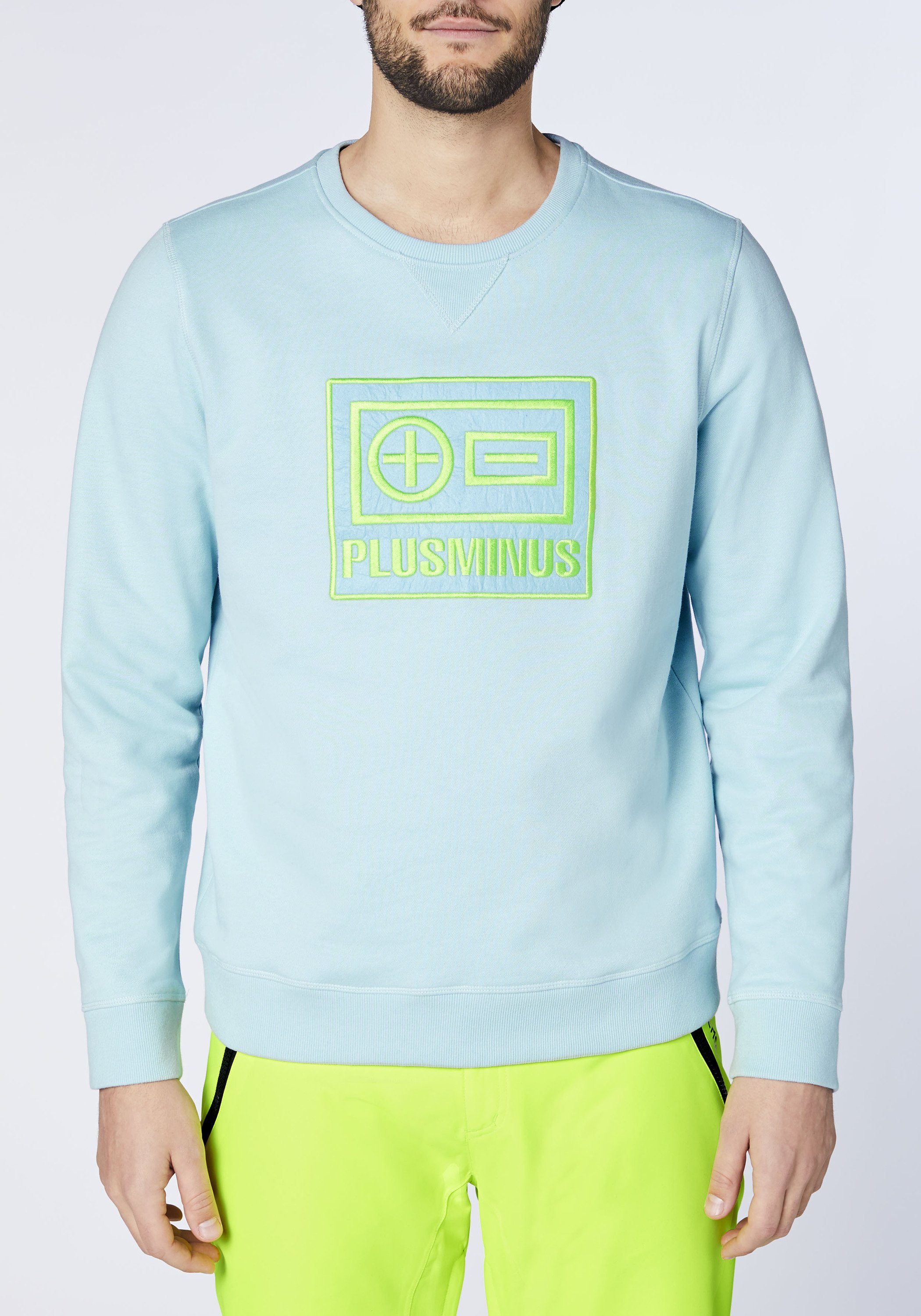 PlusMinus-Design blau Sweatshirt mittel trendigen Sweatshirt Chiemsee 1 im