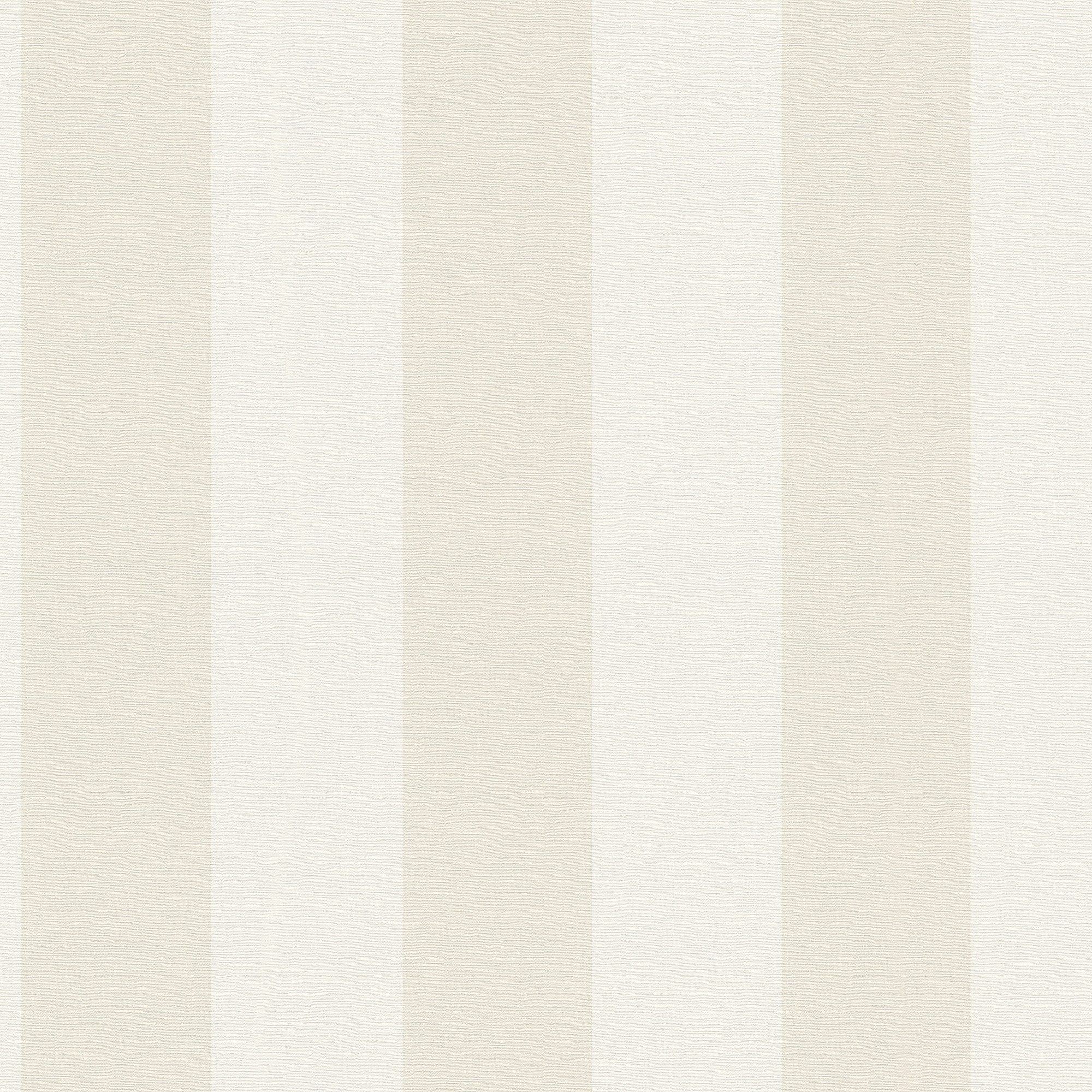 s.Oliver Vliestapete Streifen Tapete, Farbe Beige Creme, strukturiert, längsgestreift, (1 St), skandinavische Wandtapete Vintage für Wohnzimmer, Küche, Landhaus – Bild 4 von 5