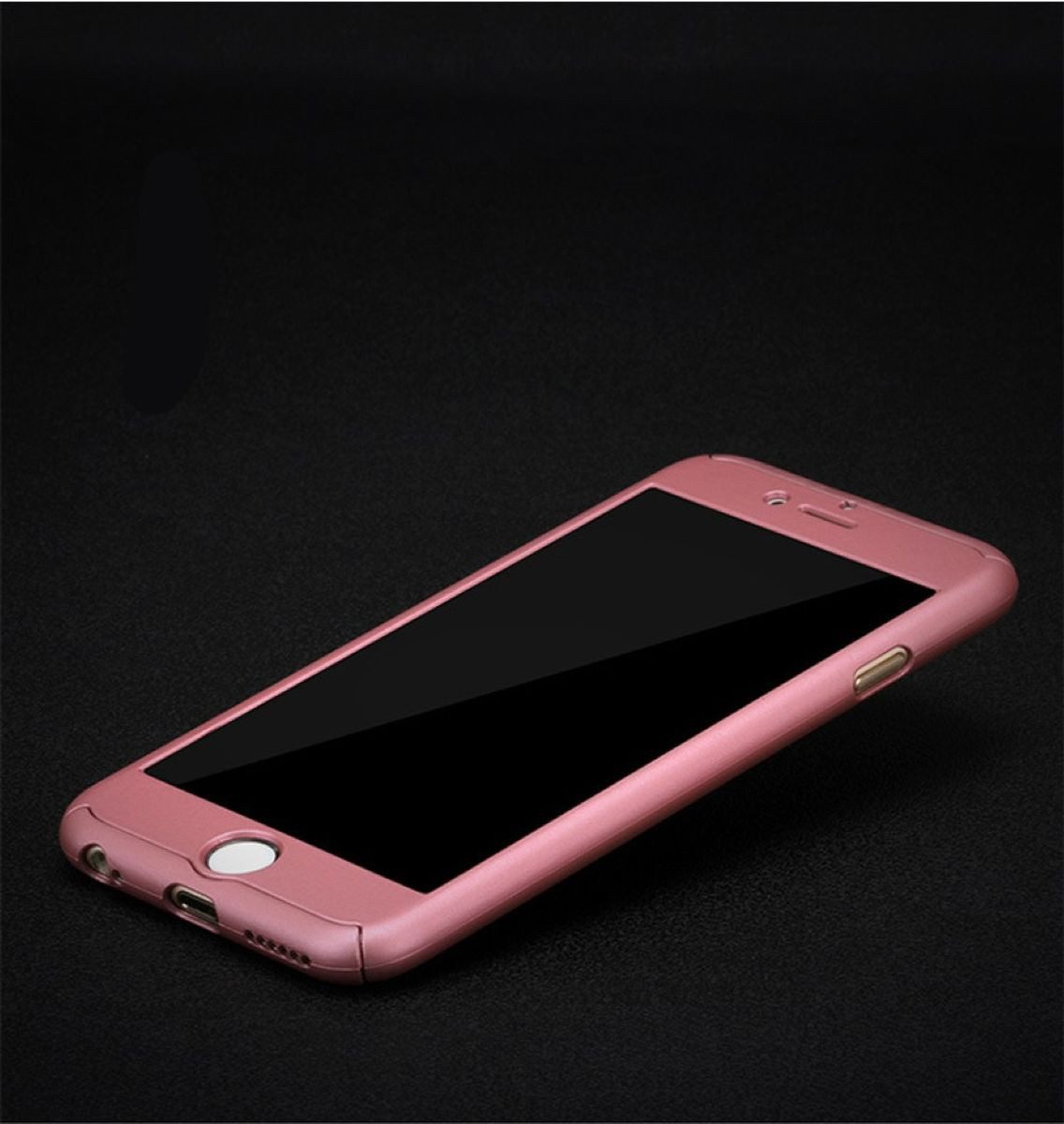 König Design Handyhülle Apple iPhone 5 / 5s, Apple iPhone 5 / 5s Handyhülle 360 Grad Schutz Full Cover Rosa