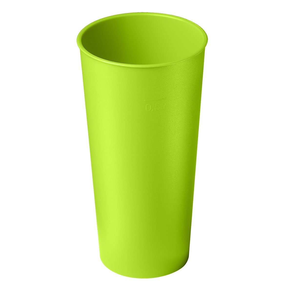 grasgrün 10-tlg., 0,5 Mehrwegbecher mehrweg.pro (Sparset, "Colour" Trinkbecher l, 10) Kunststoff,