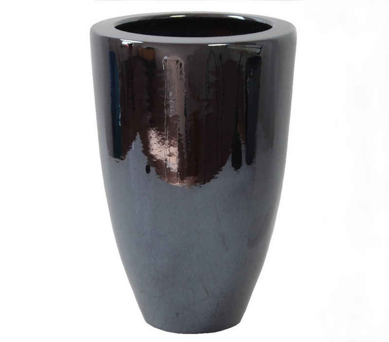 Dehner Übertopf »Vase, konisch, glasierte Keramik«, hohe Pflanzvase in modernem Design
