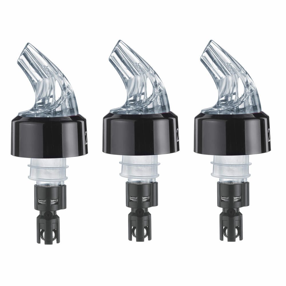 WESTMARK Flaschenausgießer »Auto-Pour« 2,5 cl, Kunststoff, glasklar, 3 Stk. Dosierausgießer