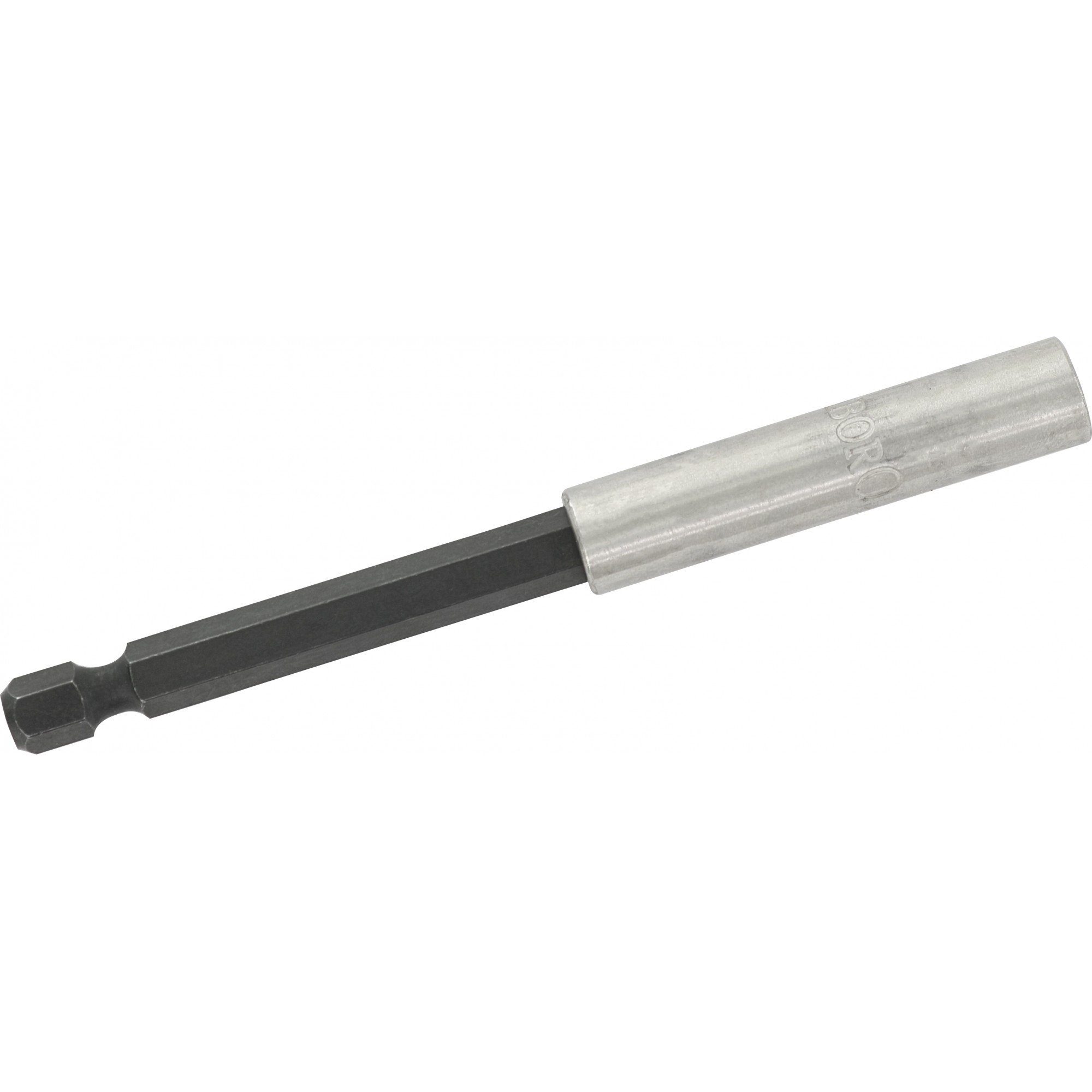 Triuso Bithalter magnetisch 100 mm extra lang 1/4" Edelstahl, Sechskant-Schaft mit Einkerbung