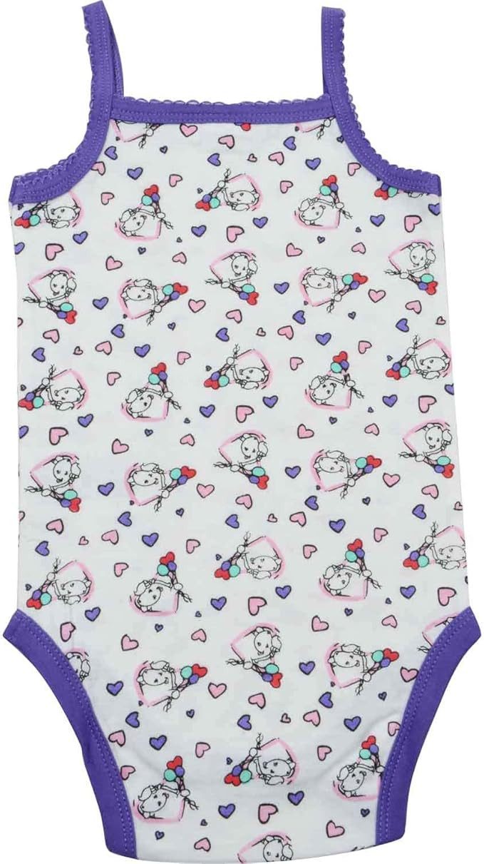 UE Stock GmbH Sleepshirt 2er Set Pummel Friends Baby Body Unisex 86 92 Weiß Lila Ärmellos