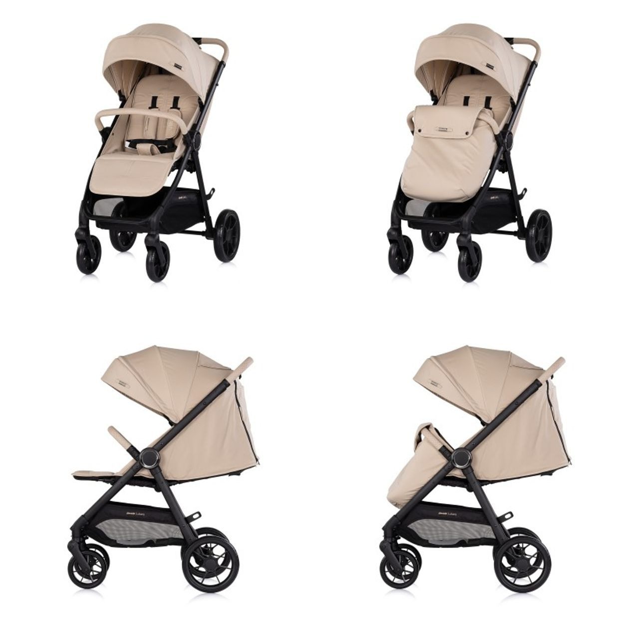 Chipolino Kinder-Buggy Kinderwagen Ultera Buggy, klappbar Korb Federung Hinterradbremse Gurt