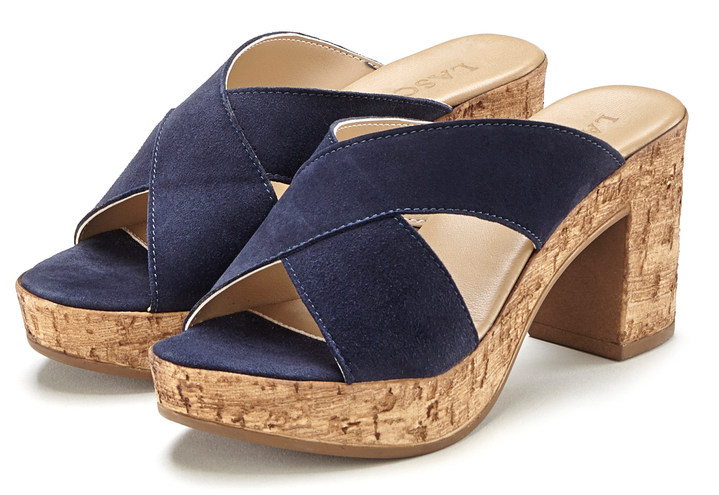 LASCANA Sommerschuh, offener Schuh, Sandalette, Mule, Pantolette aus Leder günstig online kaufen