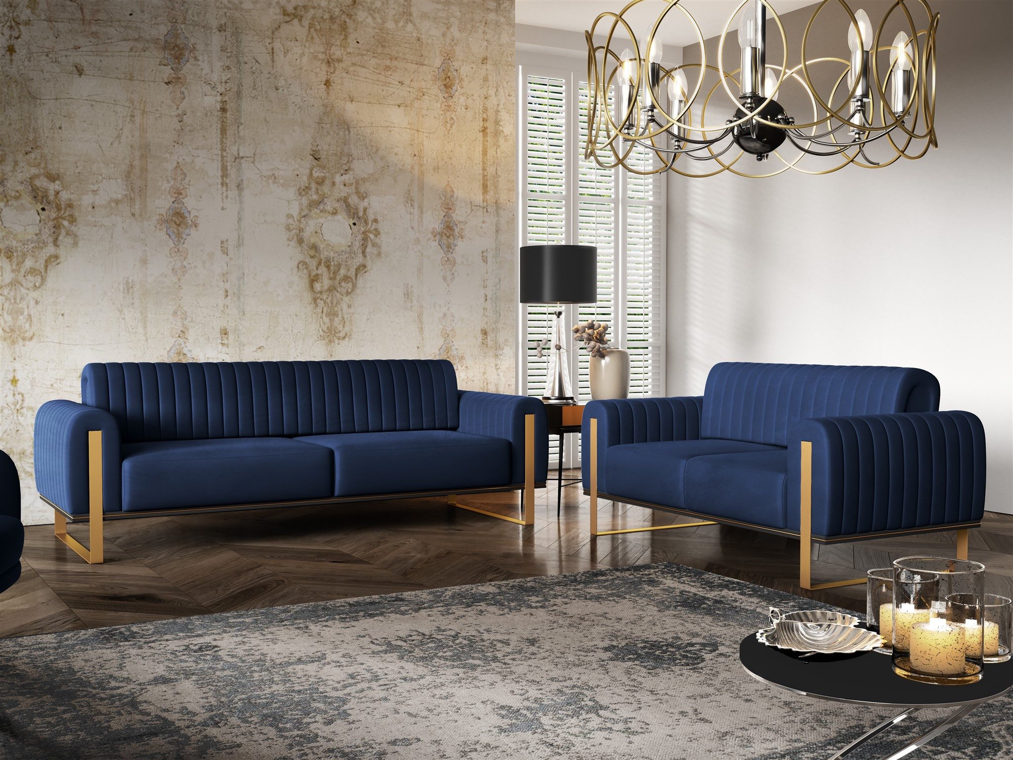 Fun Möbel 2-Sitzer Sofa Designersofa VALERIE günstig online kaufen