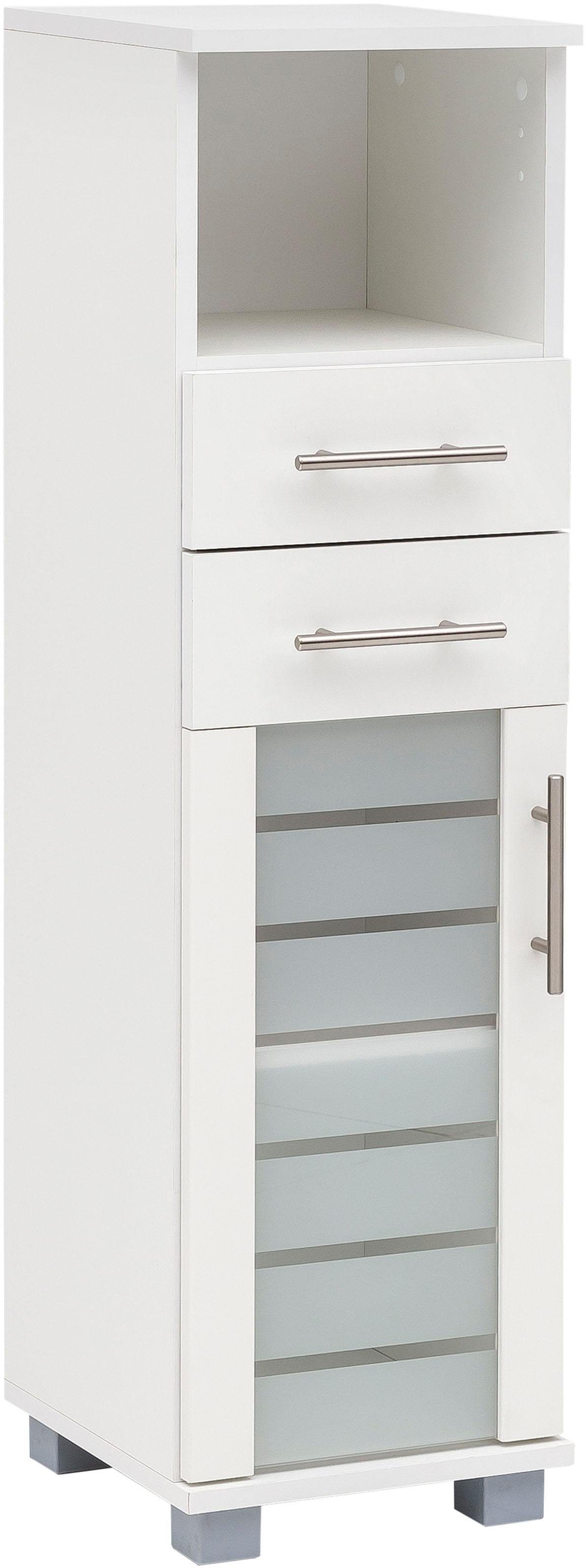 Schildmeyer Midischrank Nikosia Breite 30 cm, mit Glastür, 2 Schubladen, MDF-Fronten, Metallgriffe