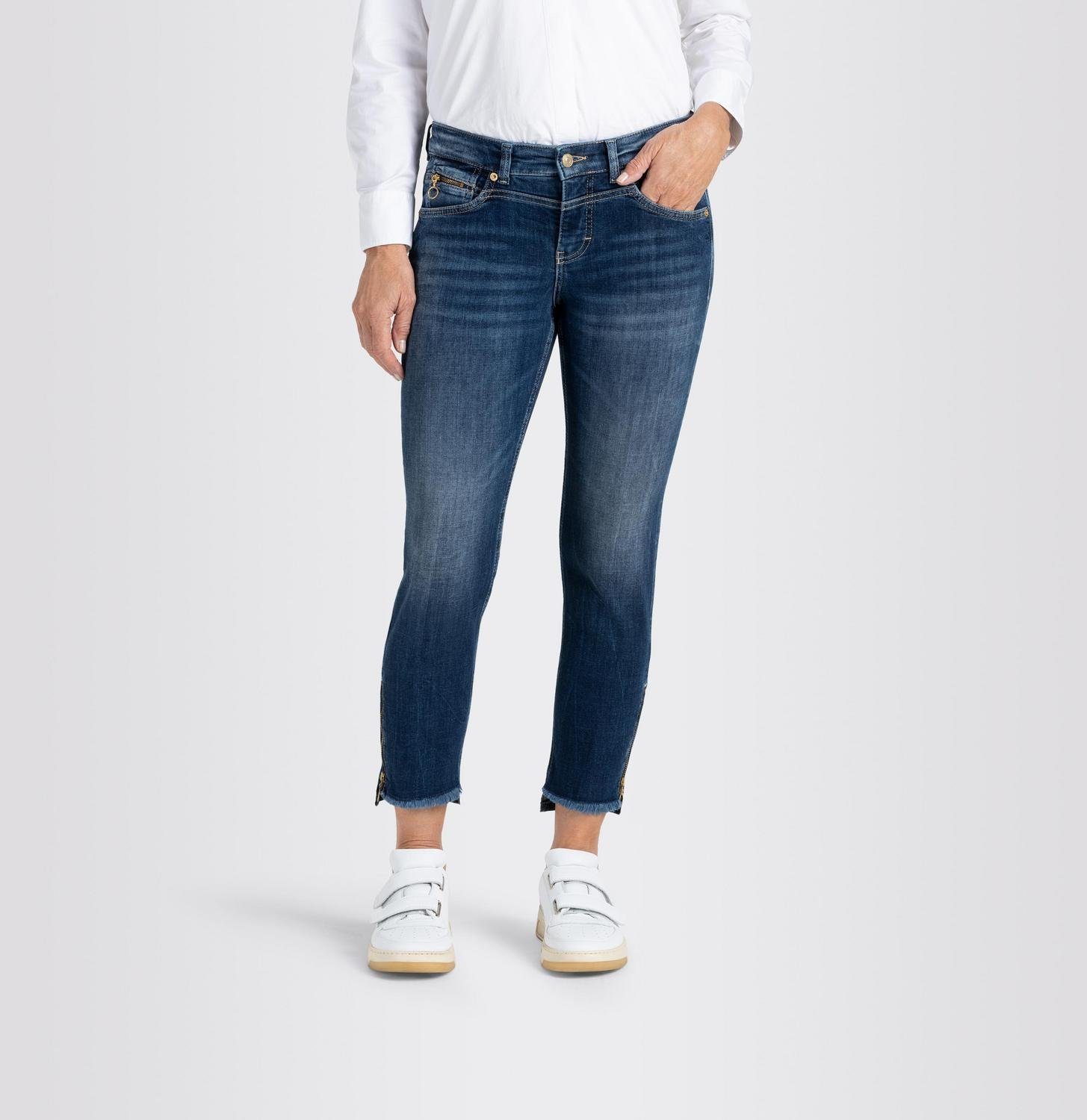 MAC Regular-fit-Jeans RICH SLIM, dark blue net wash D671